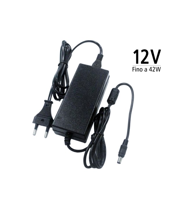 Trasformatore Alimentatore CV con Spina da Presa Casa AC220V a DC 12V 3,5A fino 42W per Striscia Led SKU-3249