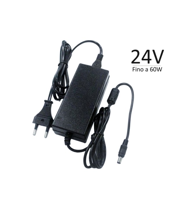 24V Trasformatore Alimentatore CV 2,5A 60W Con Spina da Presa Casa AC220V a DC 24V IP44 SKU-3264