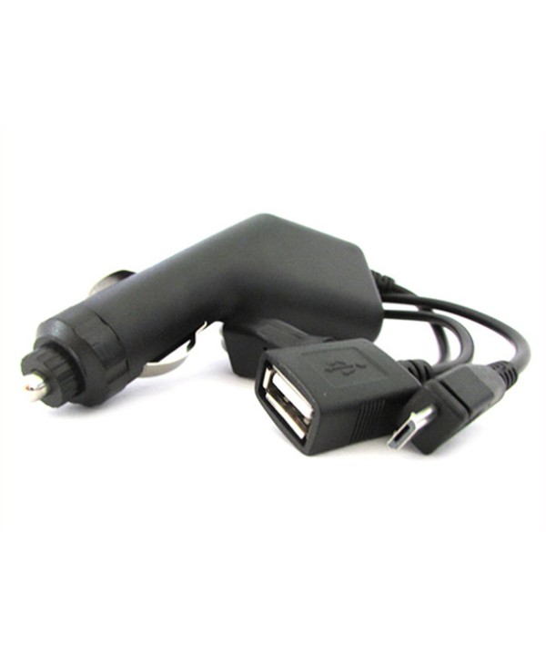 Alimentatore Convertitore DC-DC 3A Da DC 12V 24V a DC 5V Caricabatteria Auto USB e Micro USB Con Accendisigari Fulree