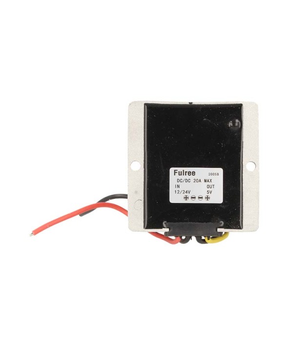Alimentatore Step Down Convertitore DC-DC 20A Da DC 10-35V a DC 5V Fulree