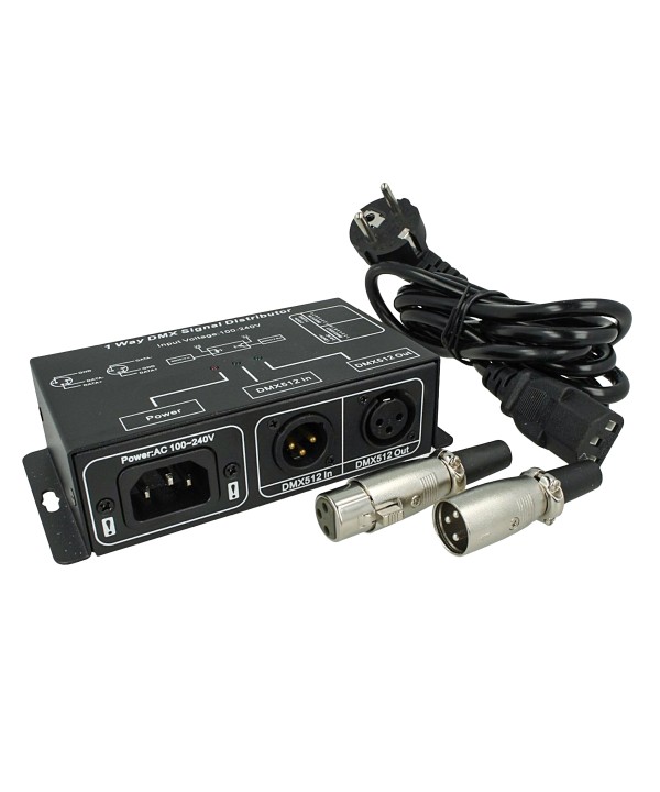 Amplificatore Distributore Segnale DMX 512 Signal Distributor Mono Canale 220V DMX121