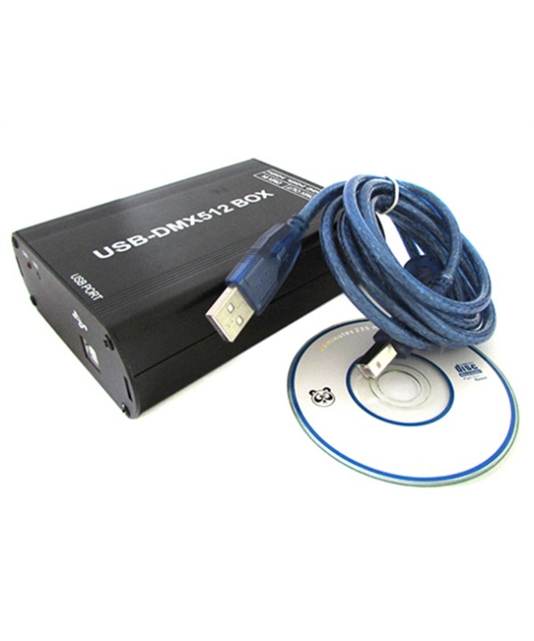 Centralina DMX-512 Master Sender Trasmettitore Segnale DMX USB Controller Programmabile Tramite PC Per Luci Led