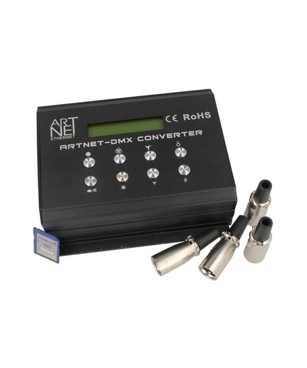 ArtNet DMX Converter Con SD Card 12V 4 Canali DMX-512
