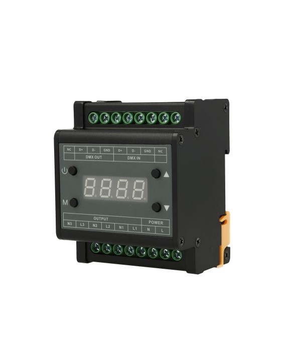 Centralina DMX Led Triac Dimmer 220V 3 Canali Controlla Trasformatore Triac Dimmerabile Con Segnale DMX