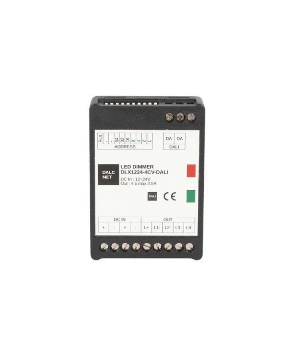 Dalcnet DLX1224-4CV-DALI Led Dimmer Dali 4 Canali RGB RGBW