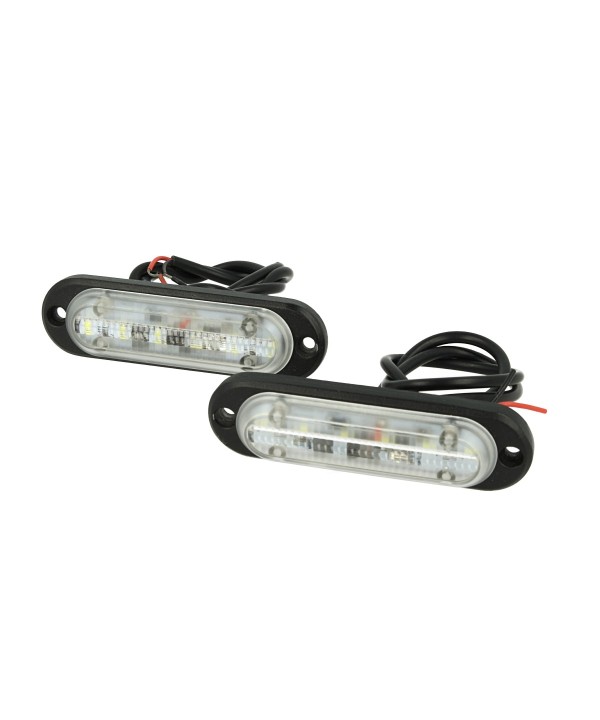 Luci Diurne Led DRLs Driving Light 12V 24V 6X1W IP68 Universale Per Auto Camion