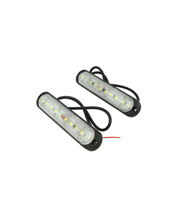 Luci Diurne Led DRLs Driving Light 12V 24V 10X1W IP68 Universale Per Auto Camper Furgone Camion