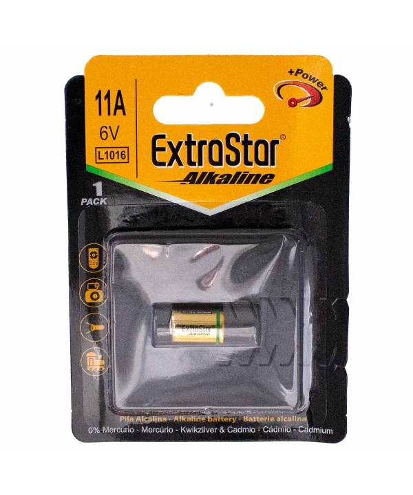 Pila Batteria L1016 MN11 6V 11A Super Alcalina Extrastar Confezione da 1 Pezzo