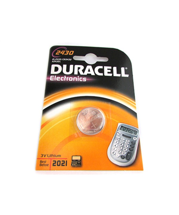 Pila Batteria Lithium A Bottone Duracell Litio 2430 DL2430 CR2430 K2430L 3V Per Dispositivi Elettronici