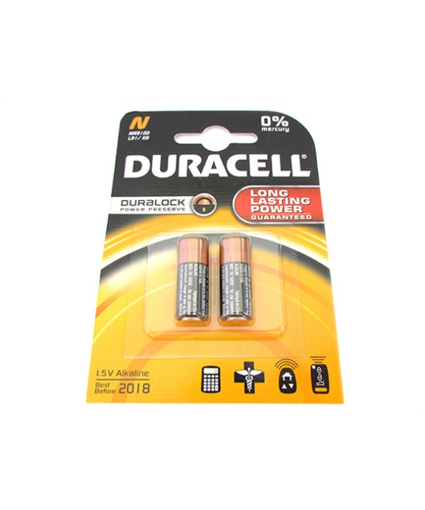 Pila Batteria Duracell Alkaline MN9100 LRI/KN 1,5V Duralock Confezione Da 2 Pile