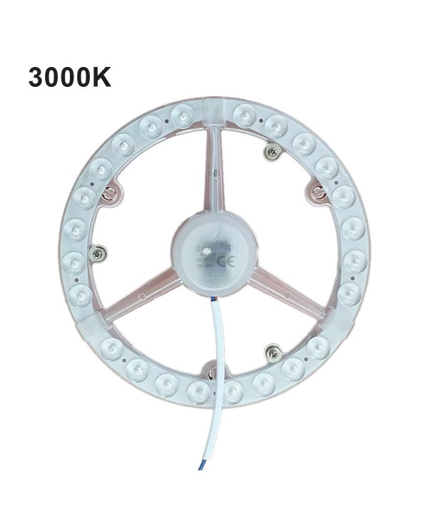 Modulo Led Per Plafoniera Led Plate Ad Anello Magnetico 20W 1600LM 3000K Diametro 194mm
