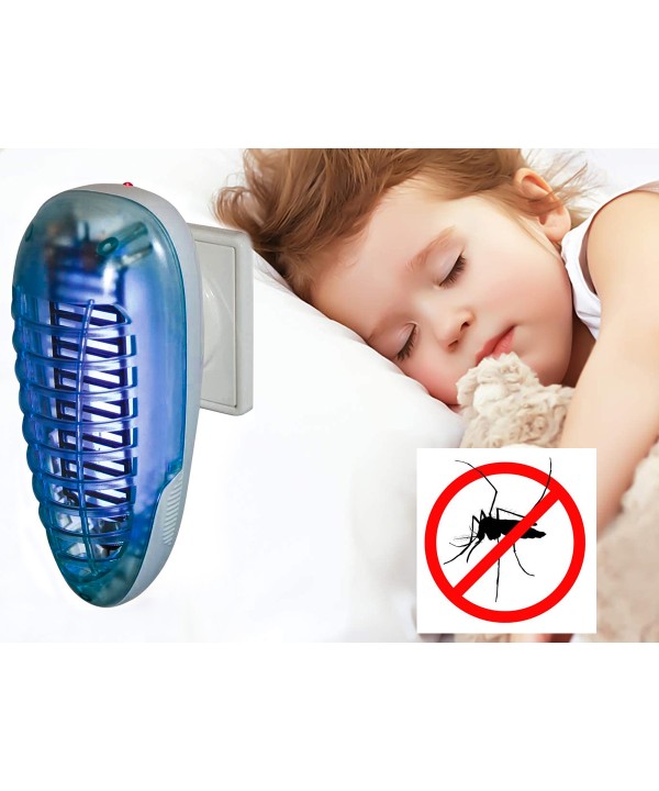 Zanzariera Elettrica Lampada Neon T5 G5 UV Antizanzare Insetticida 4W 220V