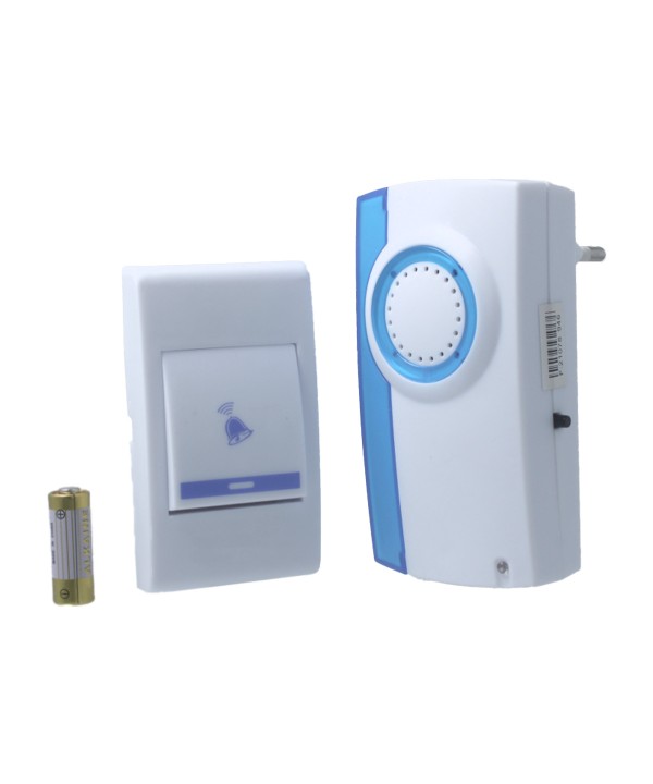 Campanello Senza Fili 220V Con Spina EU 80 Metri Di Portata IP20 A8205