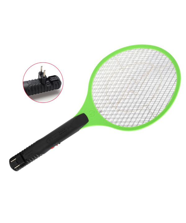 Racchetta Zanzare Elettrica Ricaricabile Con Presa EU Schiacciamosche Paletta Mosche Ammazza Zanzare