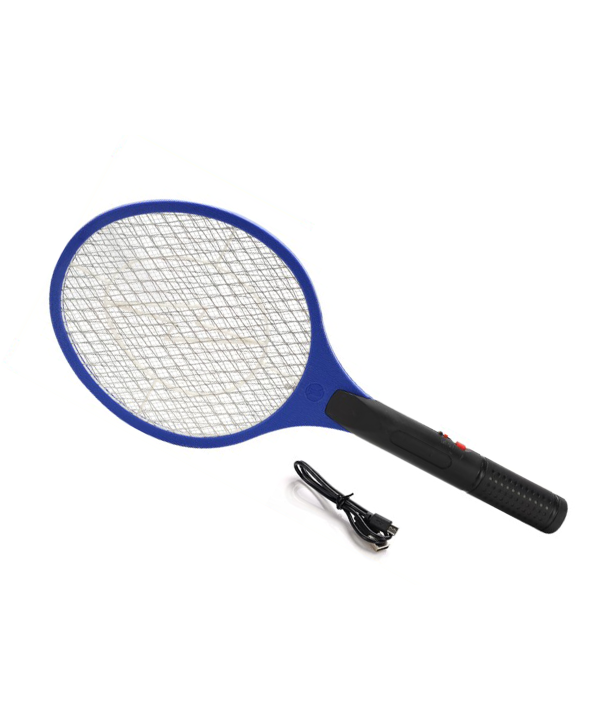 Racchetta Zanzare Elettrica Ricaricabile USB Schiacciamosche Paletta Mosche Ammazza Zanzare