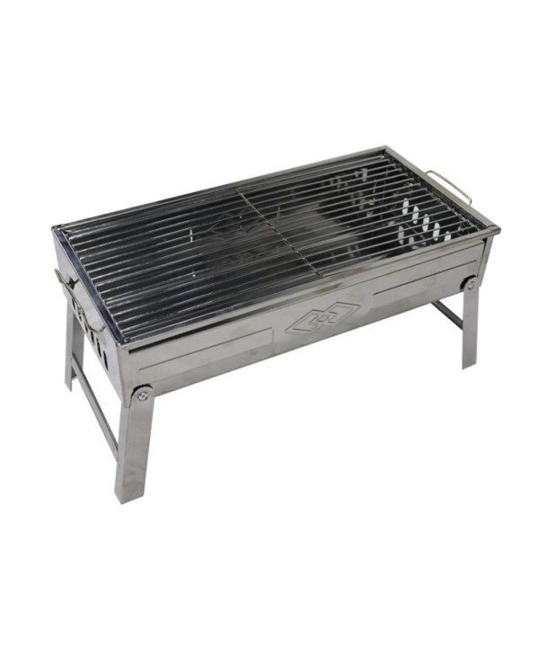 Griglia Barbecue da Tavola a Carbonella BBQ Carbon 45X23X22cm Acciaio Inox