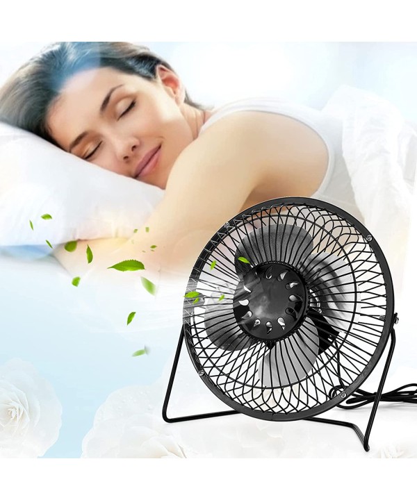 Mini Ventilatore Da Tavolo In Metallo Alimentazione Con USB Colore Misti Diametro 19cm