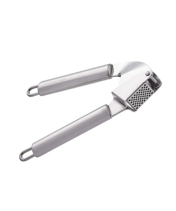 Spremiaglio Schiaccia Aglio Manuale In Acciaio Inox Professionale Con Maniglia In Acciaio Rotondo