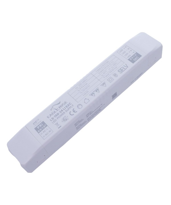 Alimentatore Trasformatore LED Cerificato ENEC Output 150W 24V 6.25A Input 220V Compatibile Meanwell PLC-100-24