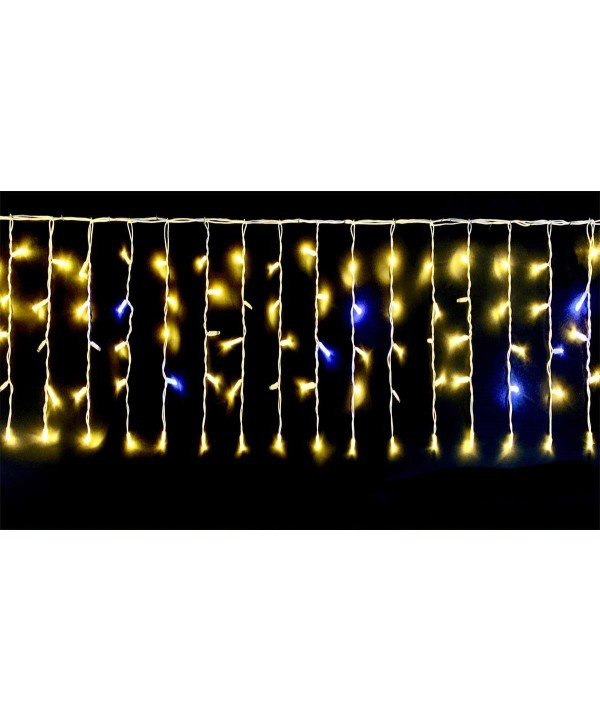 Tenda Luminosa Da Esterno IP65 5M X 0,5M Con 200 Luci Led Bianco Caldo Giallo Con Connettore Prolungabile