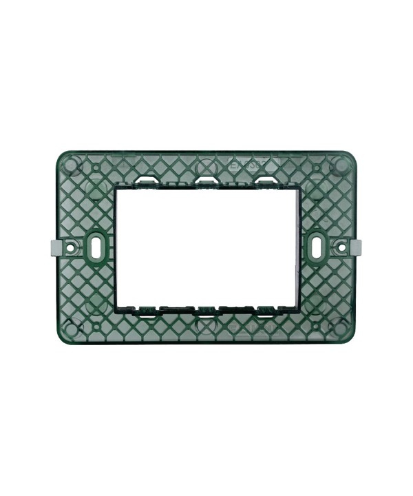ETTROIT Supporto 3P Serie Starlight 3 Posti Compatibile Con Vimar Plana