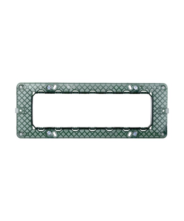 ETTROIT Supporto 7P Serie Starlight 7 Posti Compatibile Con Vimar Plana
