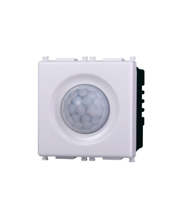 ETTROIT Sensore Movimento PIR Timer 2P 2M Colore BIANCO Compatibile Con Vimar Plana