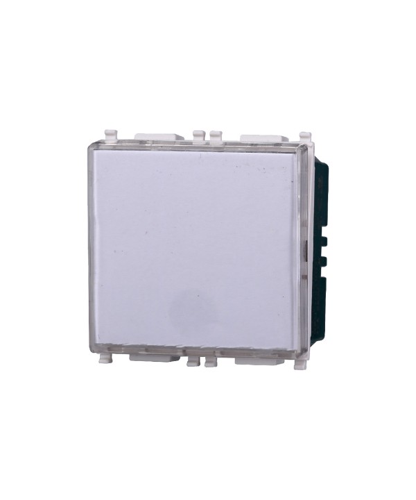 ETTROIT Pulsante Targa Portanome 2P 2M Campanello Colore BIANCO Compatibile Con Vimar Plana