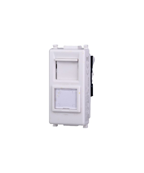 ETTROIT Connettore Rete Presa Dati RJ45 CAT5E Colore BIANCO Compatibile Con Vimar Plana