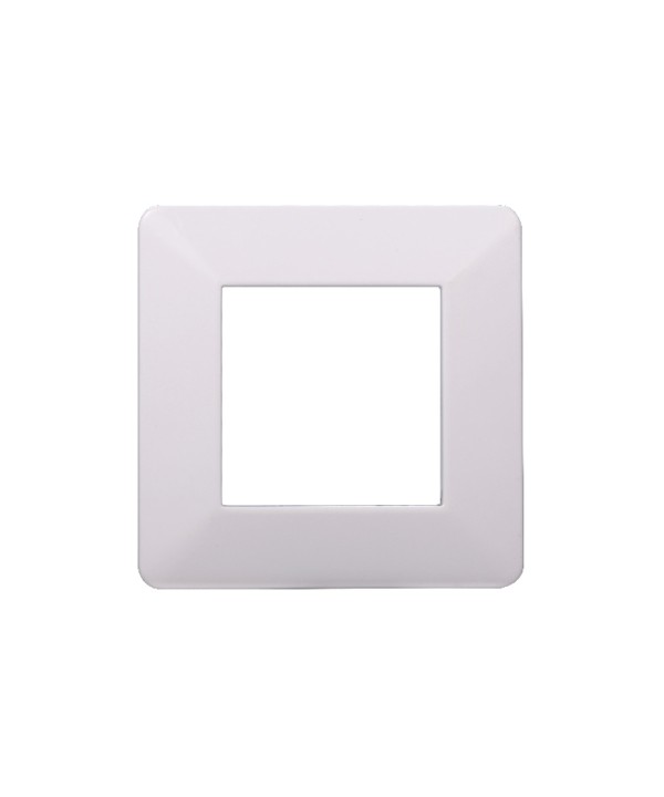 ETTROIT Placca Plastica Serie Starlight 2P Colore Bianco Compatibile Con Vimar Plana
