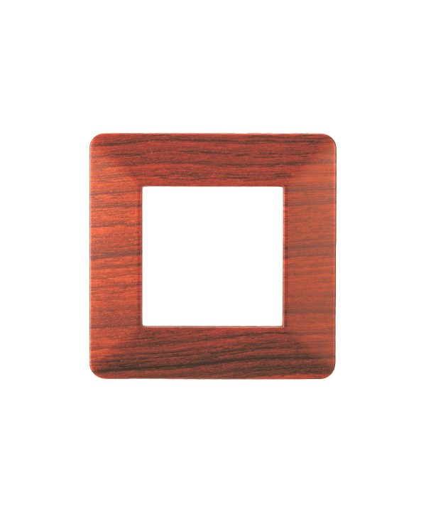 ETTROIT Placca Plastica Serie Starlight 2P Colore Radica Compatibile Con Vimar Plana
