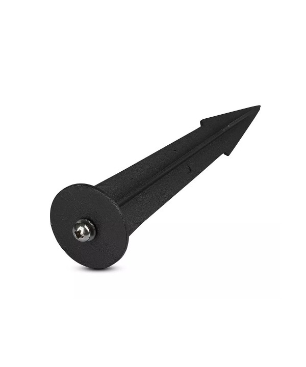 Picchetto in Alluminio per Fari Led Flood Light Colore Nero Modello Grande Diametro 60mm Altezza 265mm SKU-7538