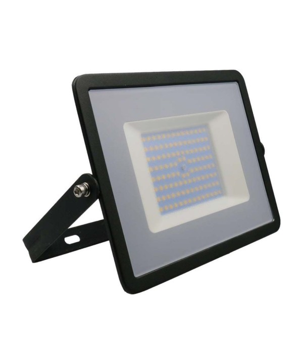 Faro Led Flood Light 100W 8700lm IP65 Slim 261X217X32mm Carcassa Nera Luce 6500K SKU-215966