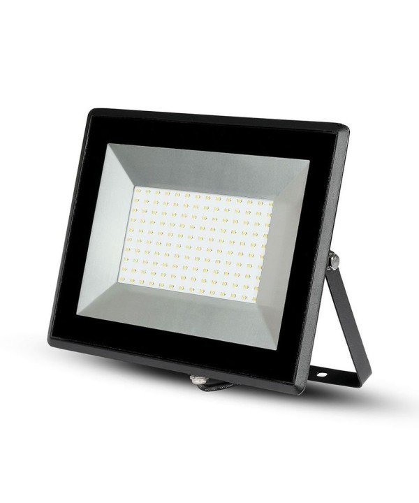 Faro Led Flood Light 100W 8700lm IP65 Slim 261X217X32mm Carcassa Nera Luce 4000K SKU-215965