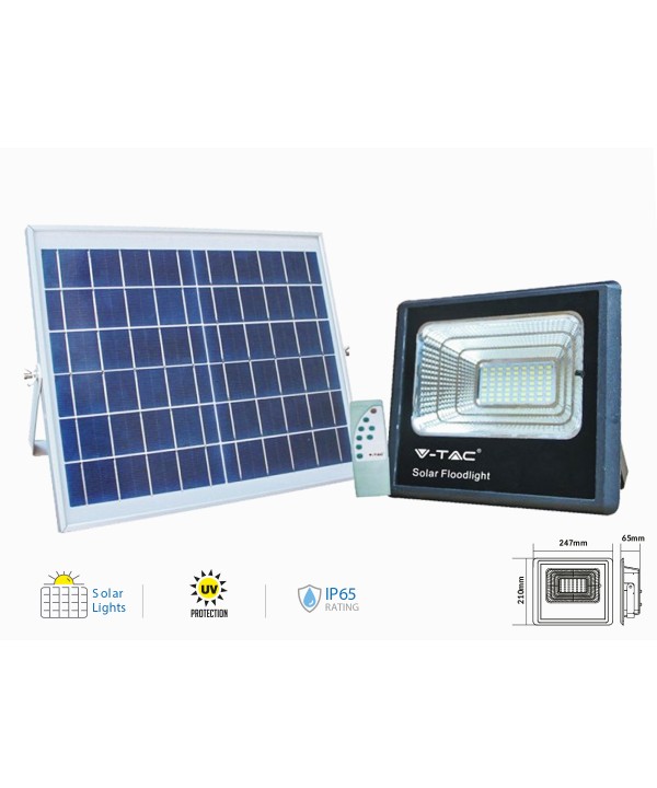 Faro Led Flood Light Con Pannello Solare 40W Freddo 6000K IP65 Telecomando Incluso SKU-94008