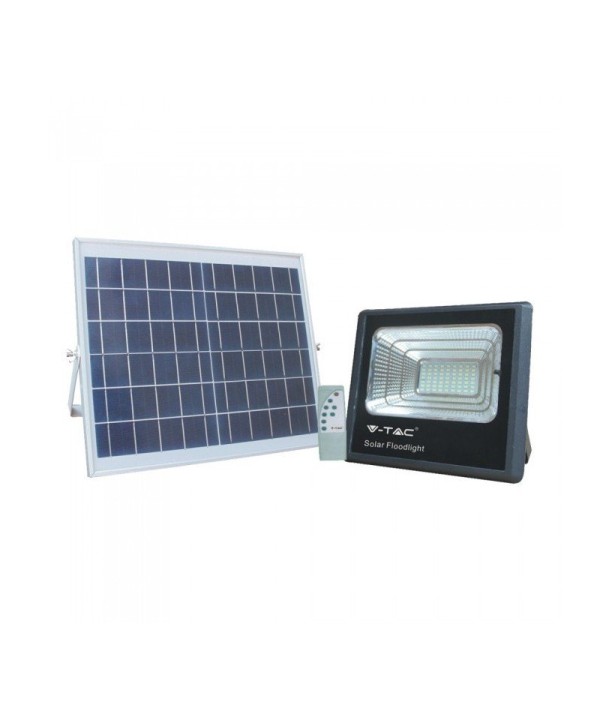 Faro Led Flood Light Con Pannello Solare 40W Neutro 4000K IP65 Telecomando Incluso SKU-8574