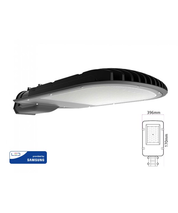 Lampione Stradale Led 50W Chip Samsung 4000K Street Lamp Per Strada Giardino Villa SKU-21539