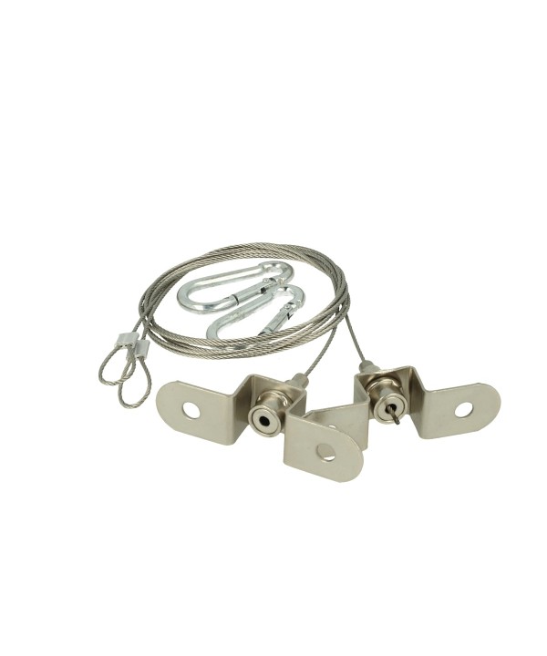 Kit Staffa Di Fissaggio A Sospensione Per Proiettore Led Lineare FE1150N Con Fischer Vite Moschettoni