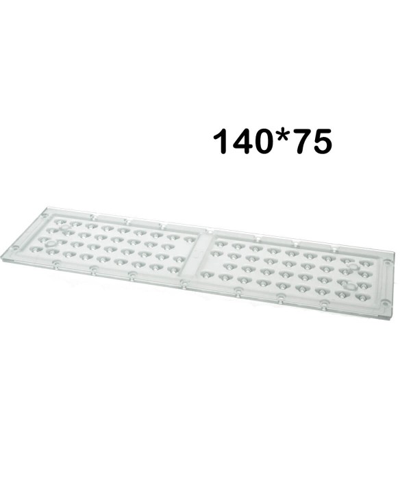 Lente 140*75 Gradi Doppio Angolo Per Modulo Del Proiettore Led FE3150N FE1150N Compreso Guaine Silicone Per Illuminazione Stradale