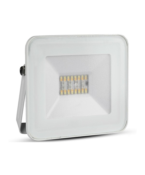 Faro Led Flood Light Carcassa Bianca 20W RGB CCT Dimmerabile IP65 Bluetooth 3 in 1 Controllabile da App V-TAC SKU-5984