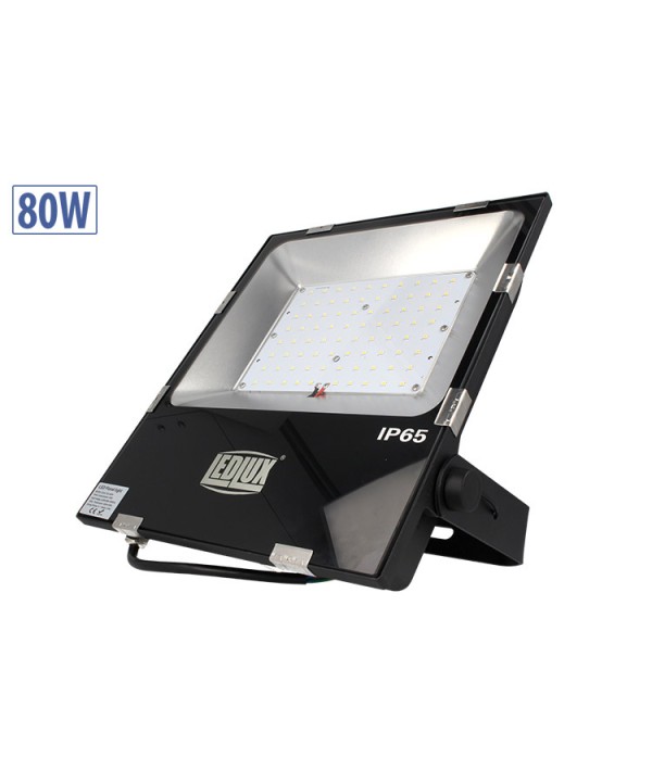 Faro Proiettore Led Slim Esterno 80W Bianco Neutro