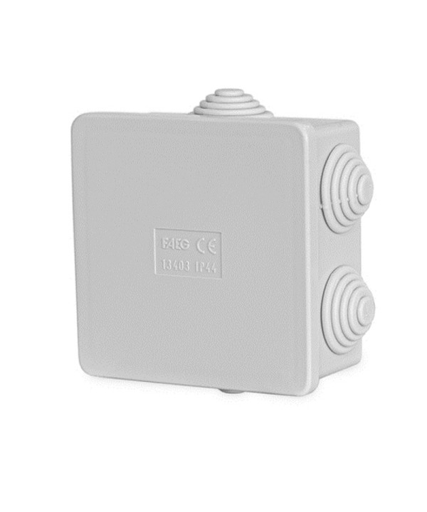 Scatola Di Derivazione Da Parete Con Passacavi Stagna IP44 80X80X40mm Coperchio A Pressione