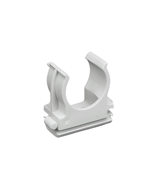 100 Clip Fissatubo A Scatto Diametro 32mm Per Tubi Rigidi e Flessibile FAEG FG16044