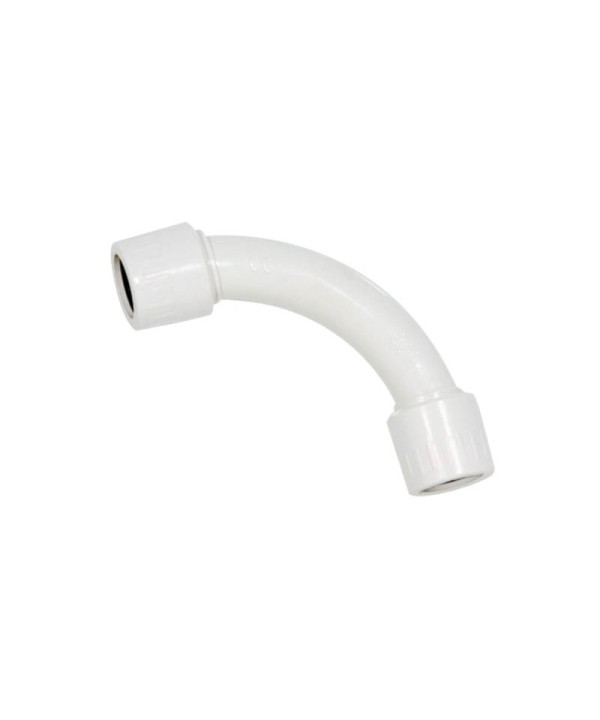 Raccordo Tubo Rigido Diametro 32mm IP65 Curva Semplice 90° Tubo a Tubo FAEG FG16132