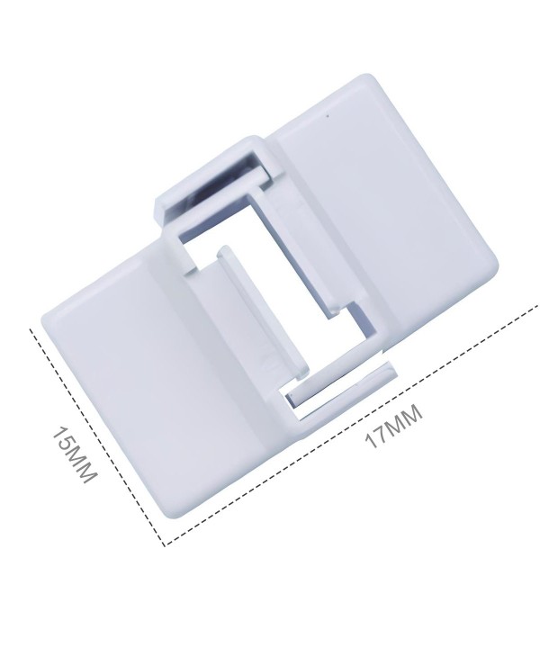 2 PZ Angolo Interno Connettore Angolare Per Canaline Passacavi 15X17mm Made In Italy