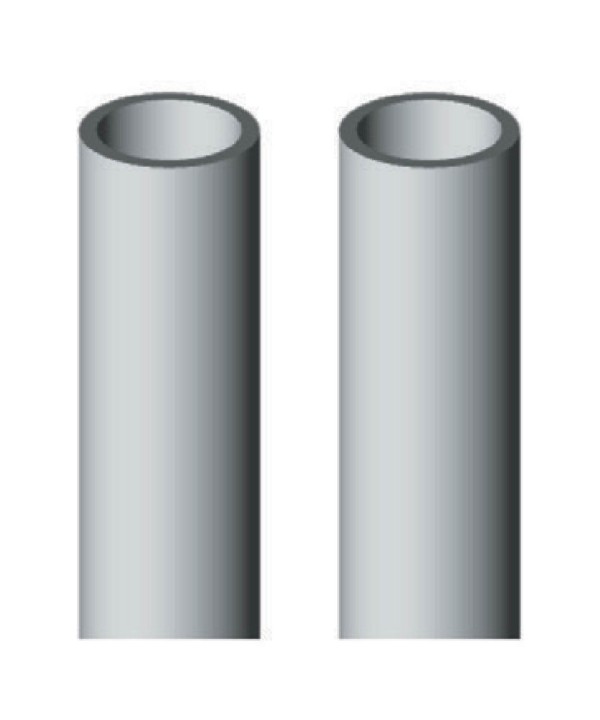 2 Metri Tubo Rigido Diametro 20mm Autoestinguente Grigio Made In Italy
