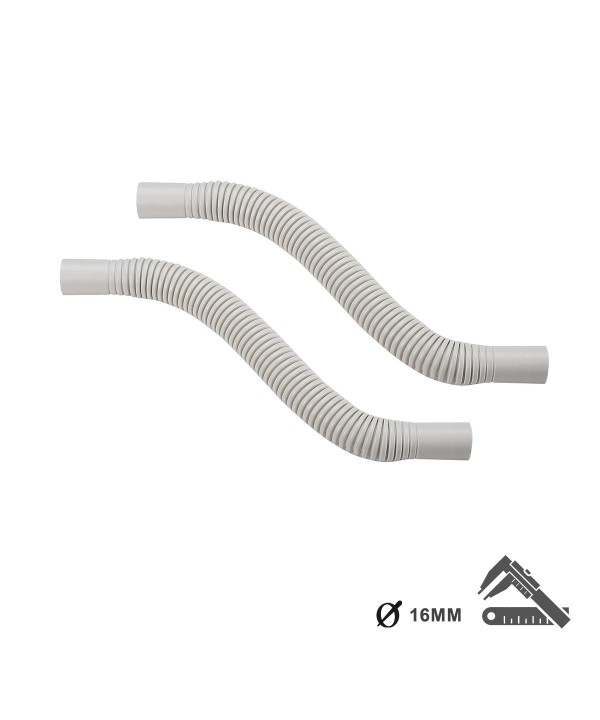 2 PZ Raccordo Tubo a Tubo Curva Flessibile Per Tubo Rigido Diametro 16mm IP64 Made In Italy