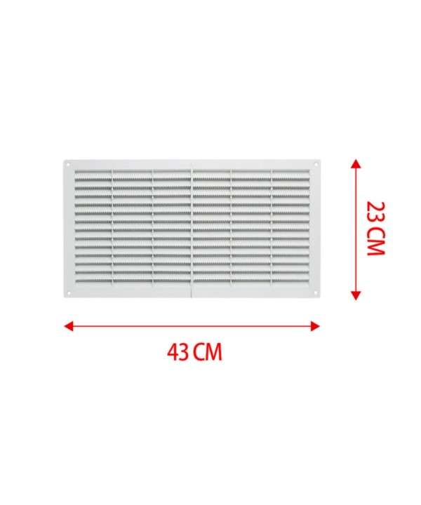 Griglia di Ventilazione Rettangolare 430X230mm Griglia Aerazione In Plastica Made In Italy