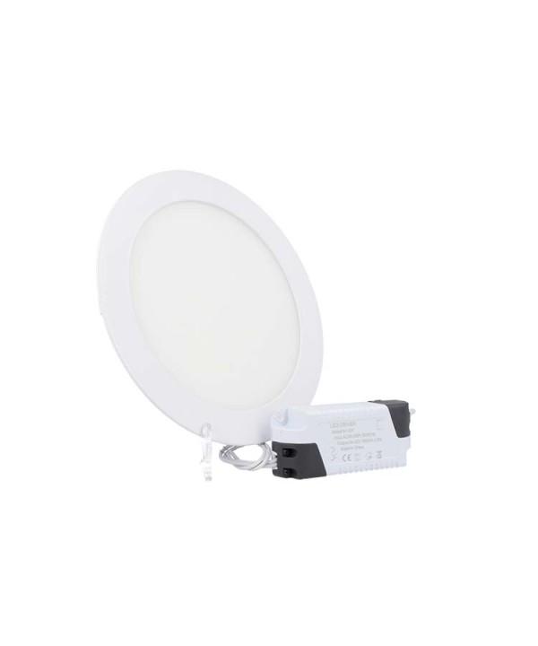 Faretto Pannello Led Da Incasso Rotondo 12W Bianco Neutro Diametro 170mm SKU-7862