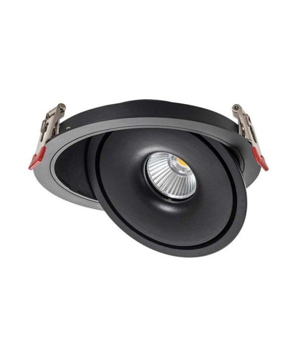 V-TAC Faretto LED COB da Incasso Rotondo 12W 120*43mm Colore Nero 3in1 SKU-10578